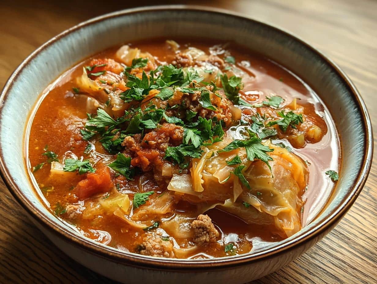Comforting Cabbage Roll Soup: Easy 1 Hour Meal - Comforting Cabbage Roll Soup - additional detail