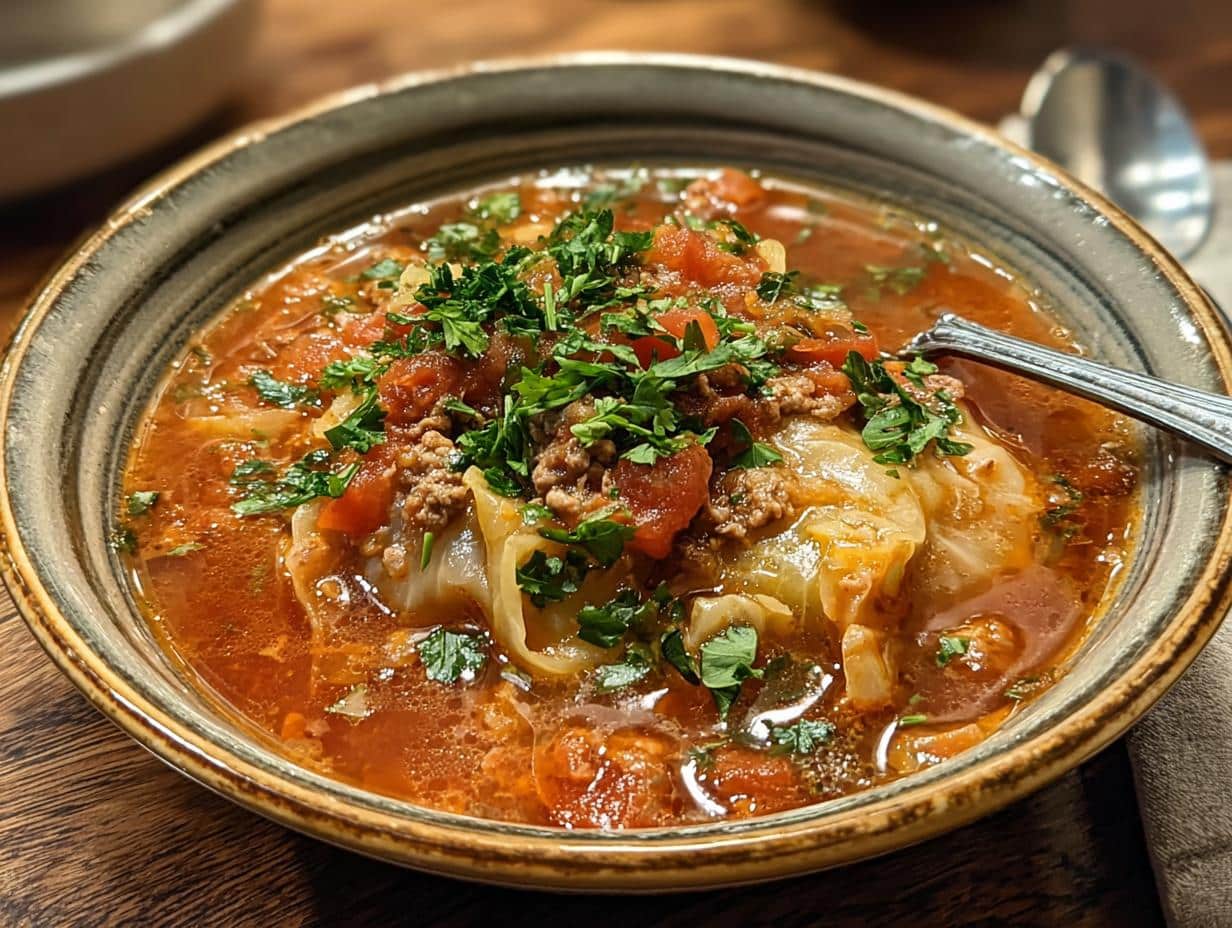 Comforting Cabbage Roll Soup: Easy 1 Hour Meal - Comforting Cabbage Roll Soup - additional detail
