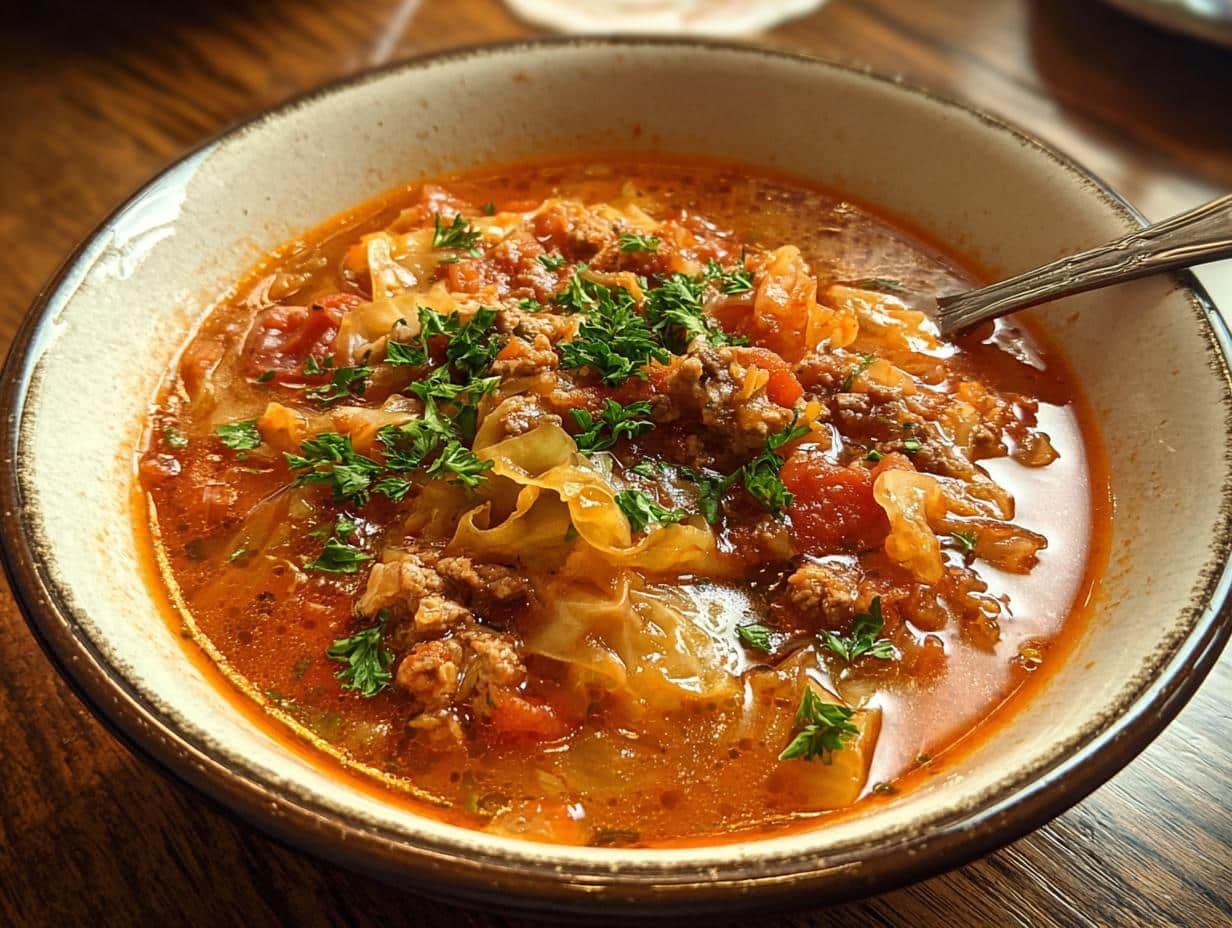 Comforting Cabbage Roll Soup
