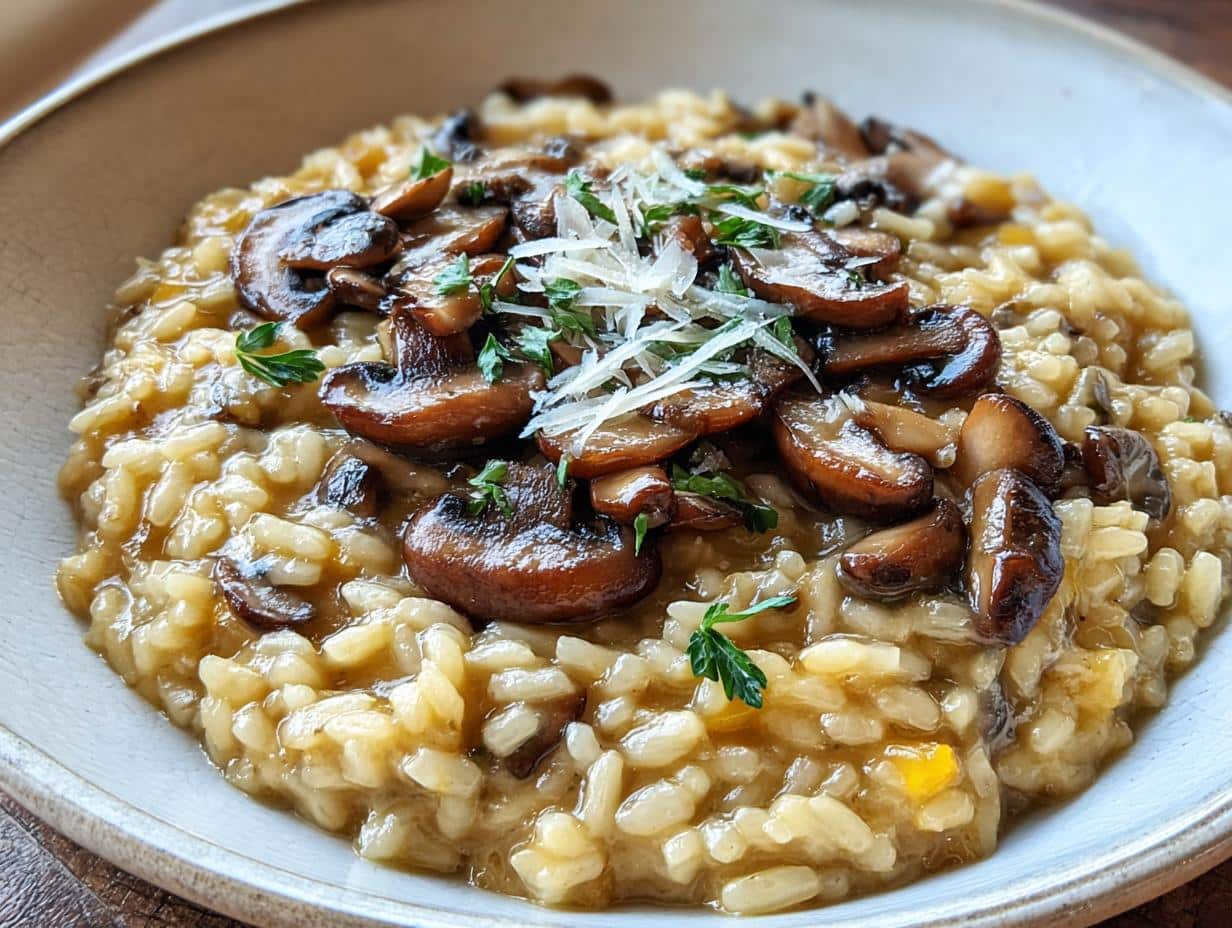 Cozy Mushroom Risotto Fall