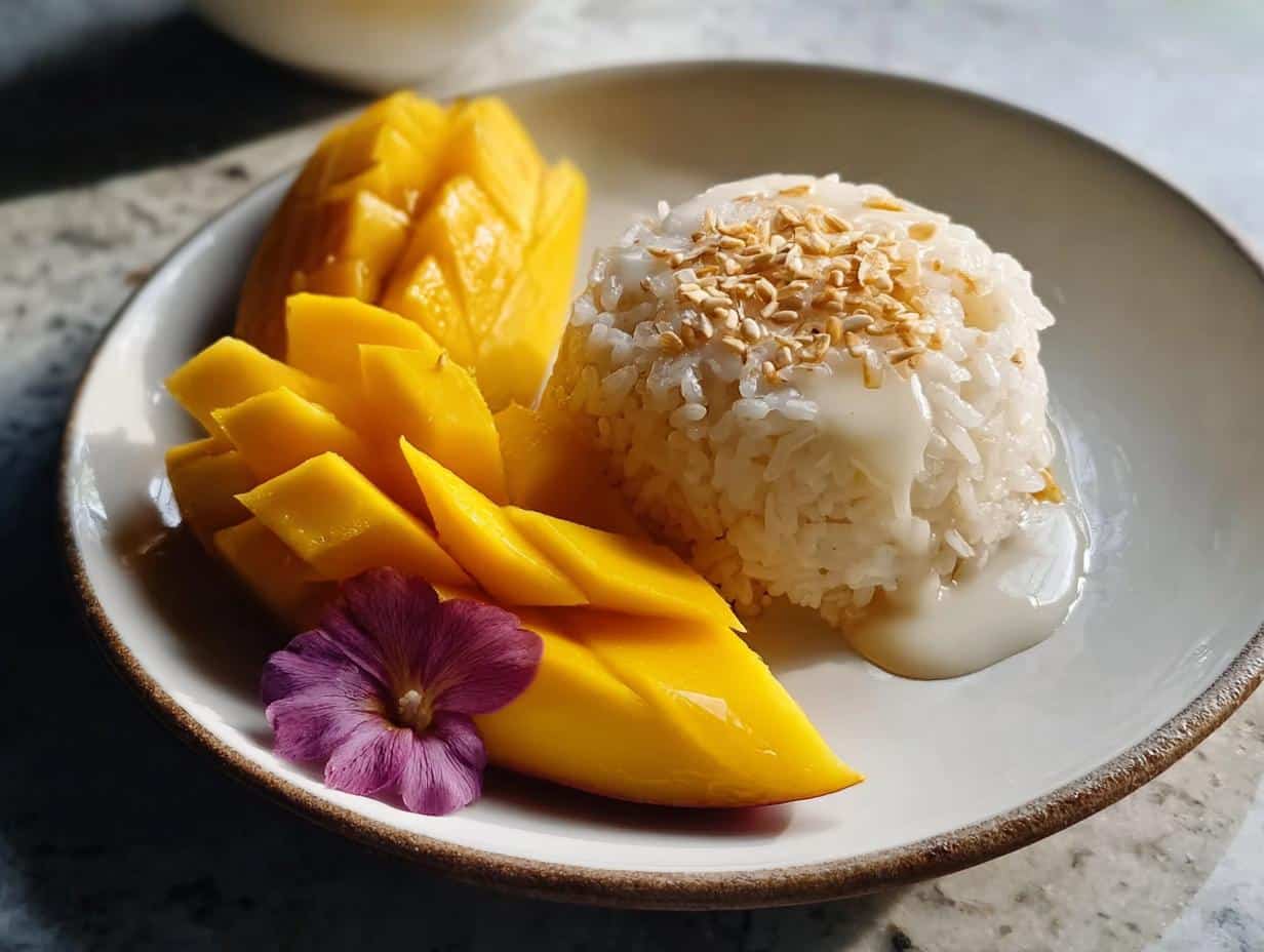 Mango Sticky Rice: 1 Luscious Thai Dessert - Mango Sticky Rice - additional detail