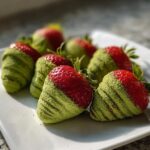 Matcha Covered Strawberries