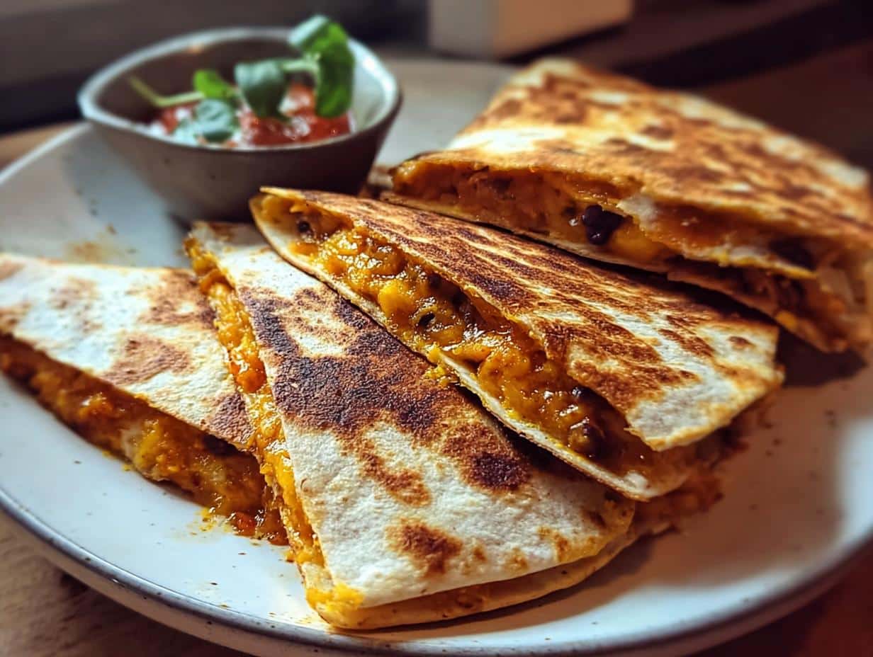 Pumpkin Veggie Quesadillas: 30-Minute Wonder - Pumpkin Veggie Quesadillas - additional detail