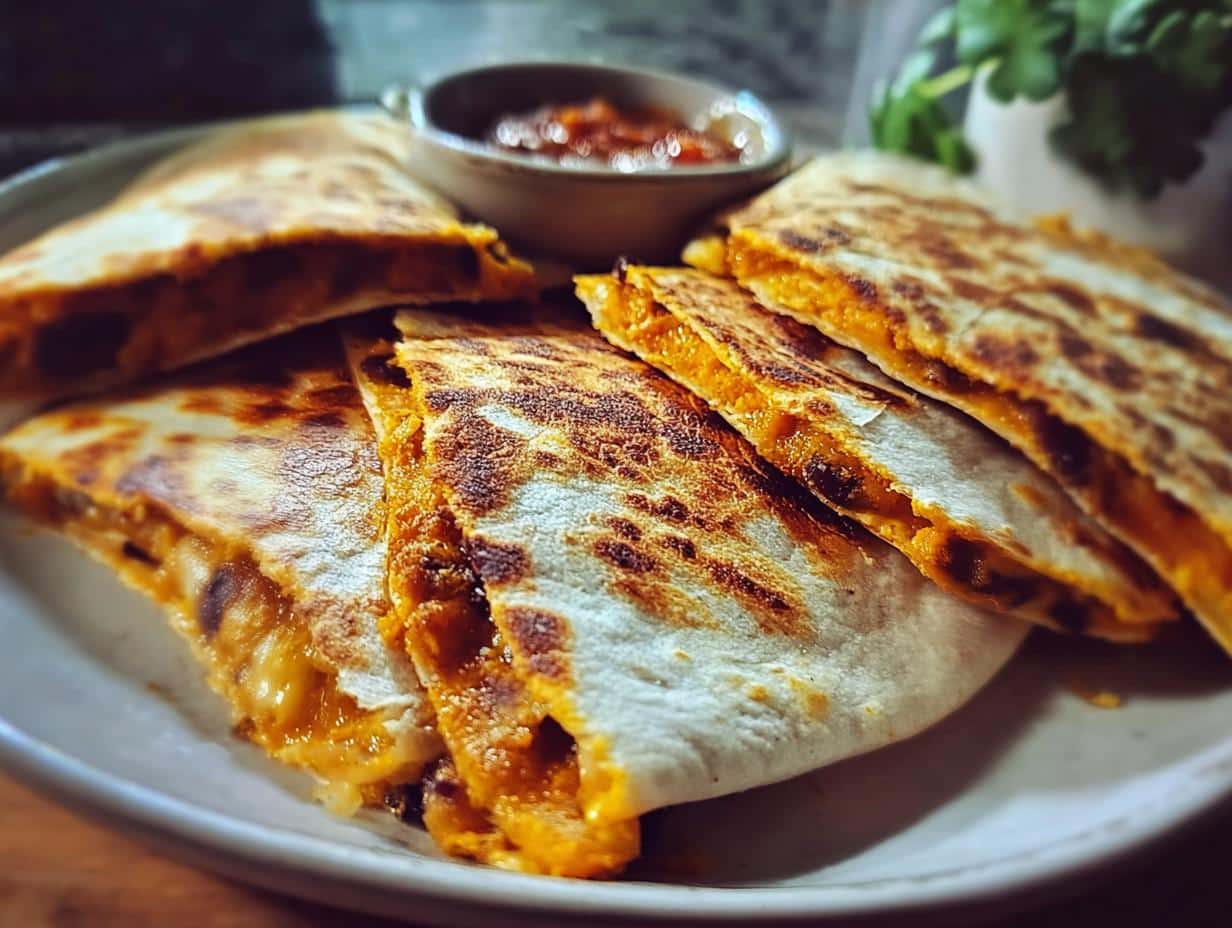 Pumpkin Veggie Quesadillas: 30-Minute Wonder - Pumpkin Veggie Quesadillas - additional detail