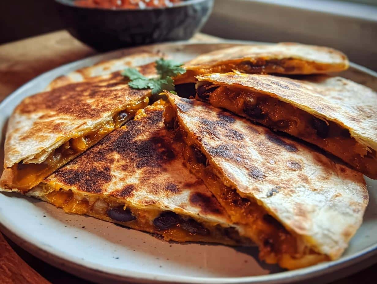Pumpkin Veggie Quesadillas
