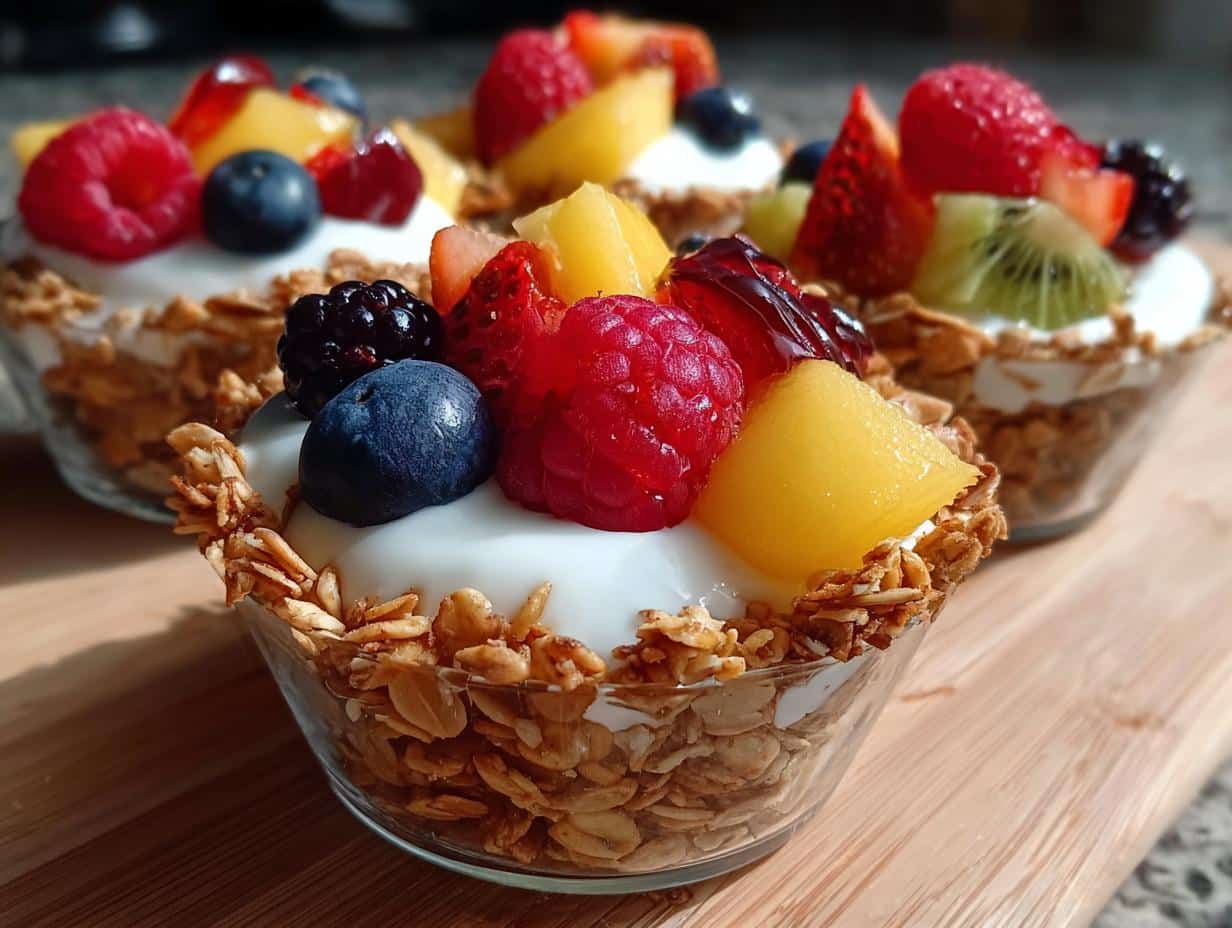 Yogurt Fruit Granola Cups: Quick, Healthy Treat - Yogurt Fruit Granola Cups - additional detail