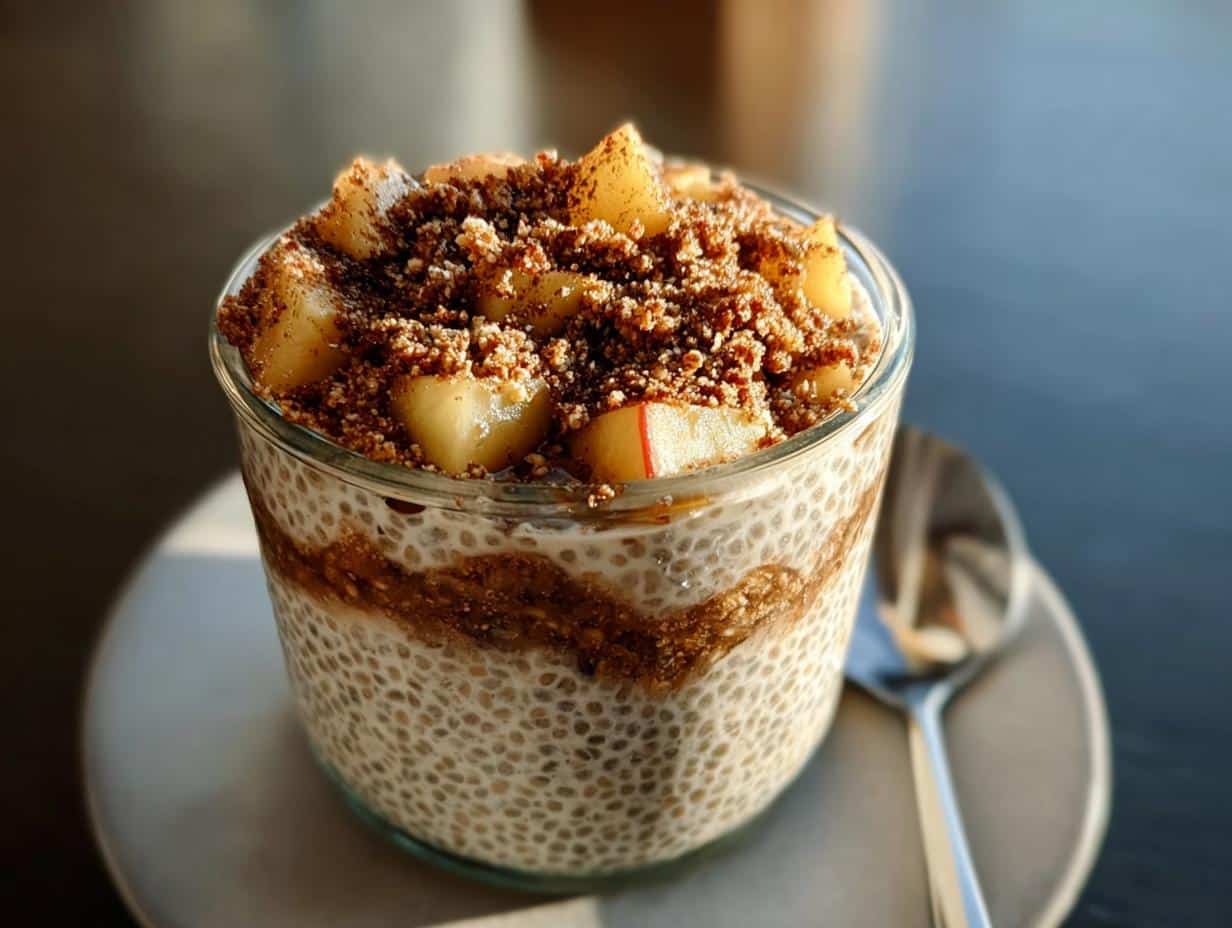 Apple Crumble Chia Pudding: Amazing Healthy Treat - Apple Crumble Chia Pudding - additional detail