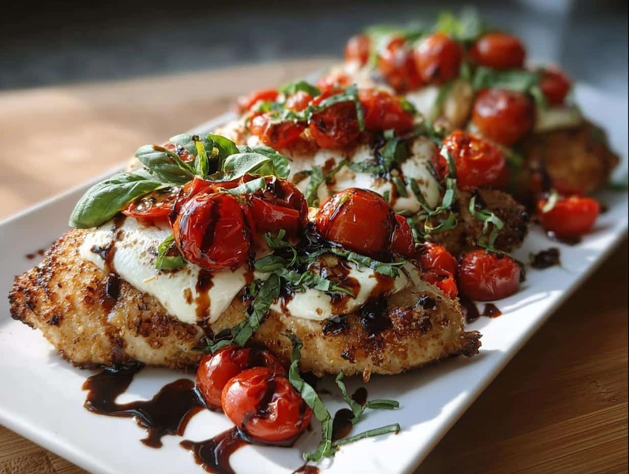 Baked Caprese Chicken: 10-Minute Marvel - Baked Caprese Chicken - additional detail