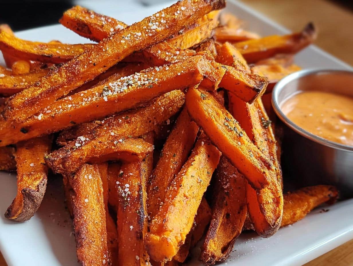 Baked Sweet Potato Fries: 3 Crisp Secrets - Baked Sweet Potato Fries - additional detail