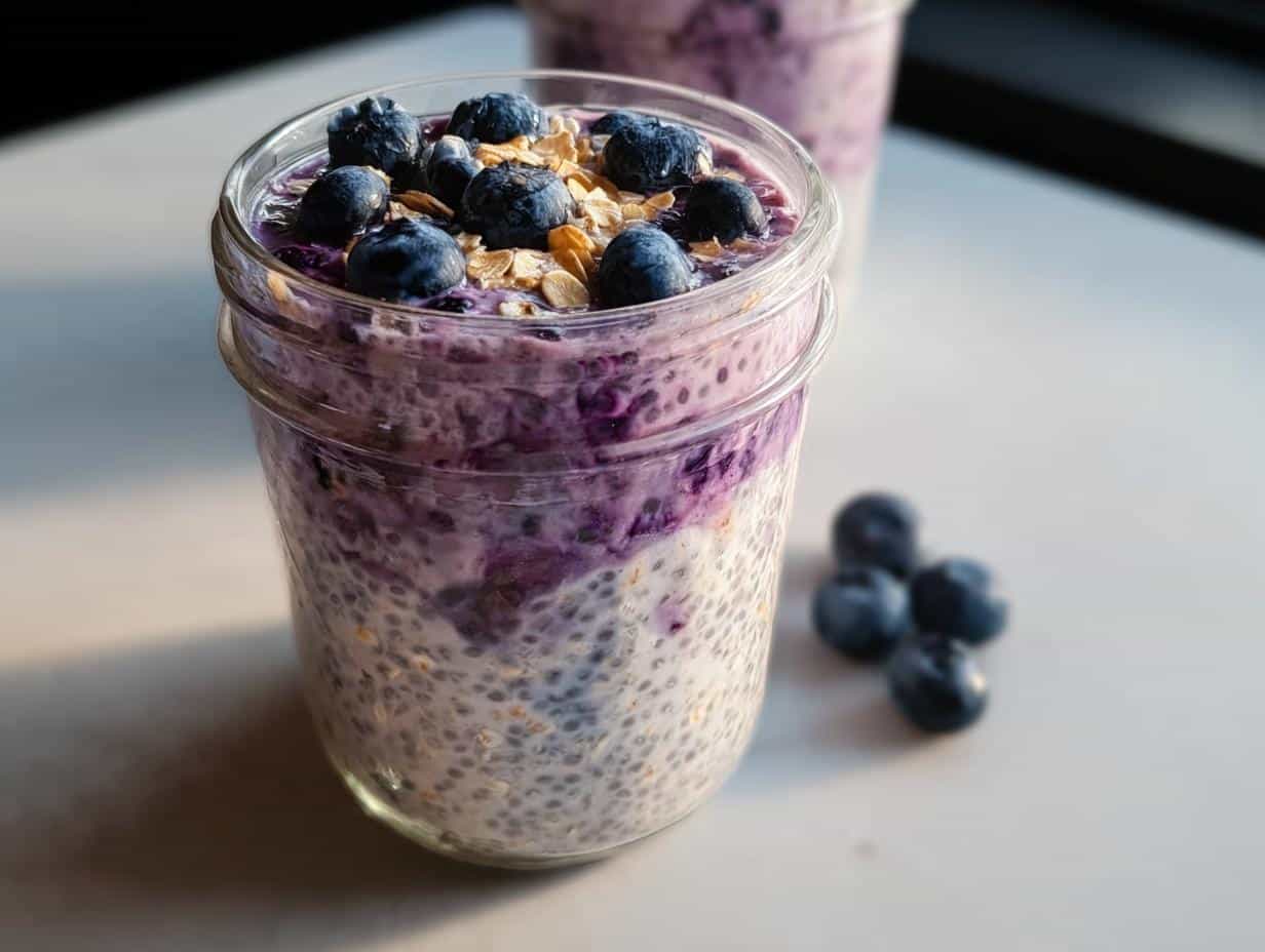Blueberry Chia Overnight Oats: 5-Min Creamy Dream - Blueberry Chia Overnight Oats - additional detail