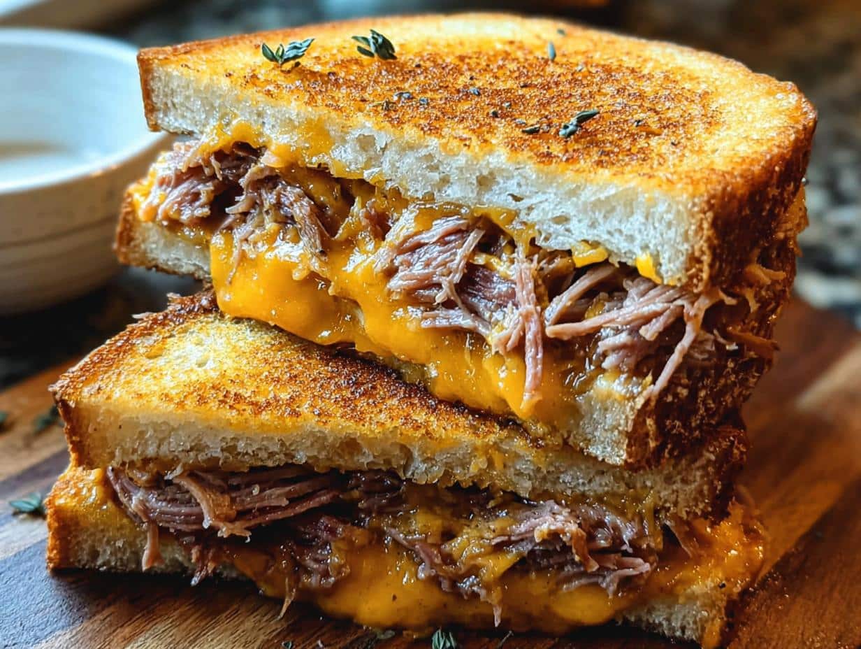 Brisket Cheese Toasties
