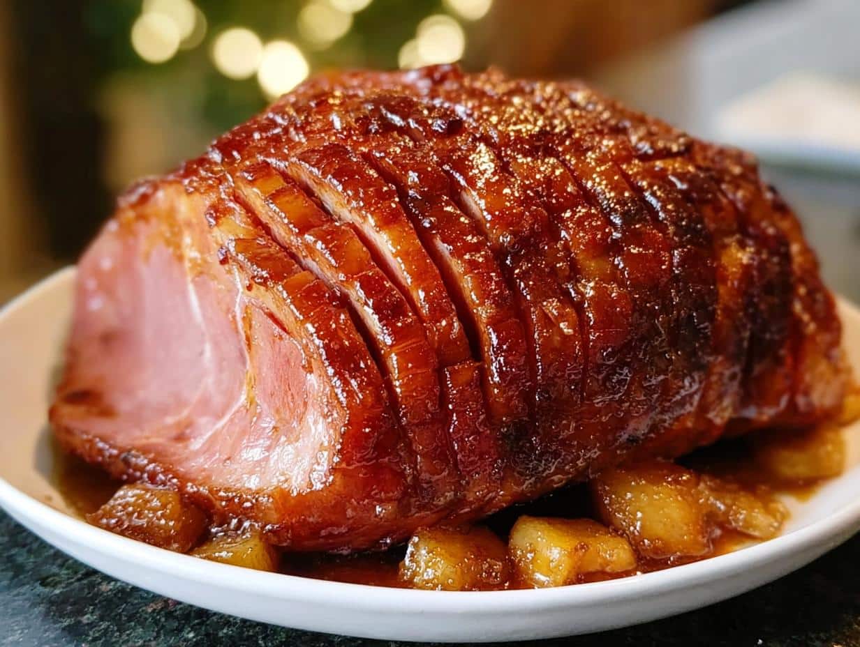 Brown Sugar Glazed Ham: 1 Easy Masterpiece - Brown Sugar Glazed Ham - additional detail