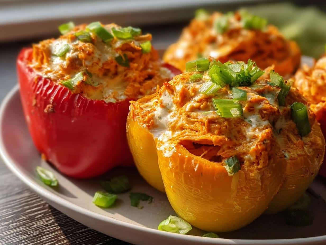 Buffalo Chicken Stuffed Peppers: 2 Amazing Twists - Buffalo Chicken Stuffed Peppers - main visual representation