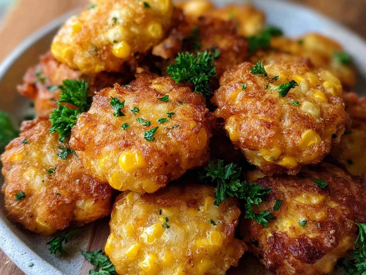 Cheddar Corn Jalapeno Fritters