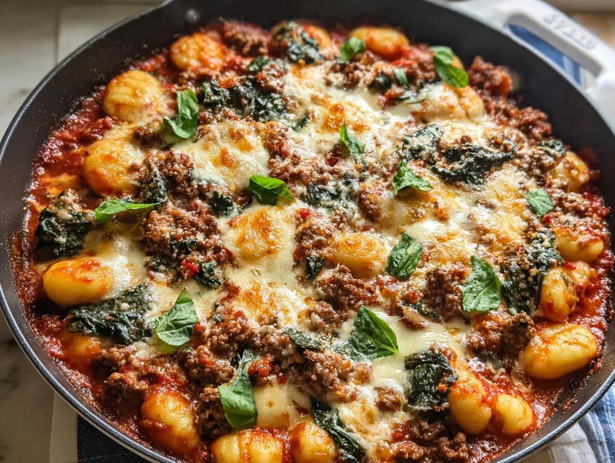 Cheesy Baked Gnocchi Ground