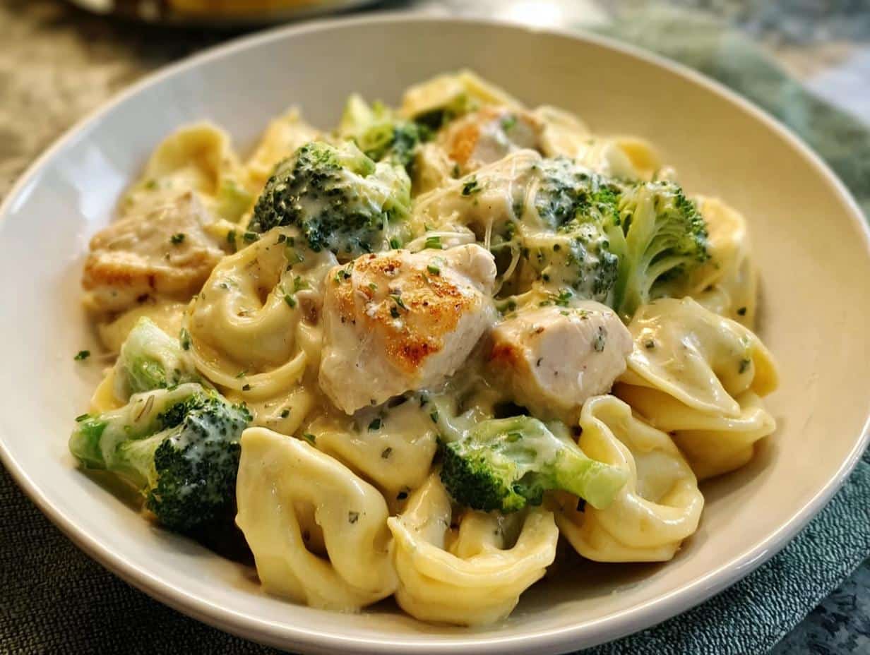 Cheesy Chicken Broccoli Tortellini