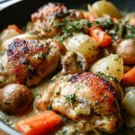 Chicken Fricassee Creamy Vegetables