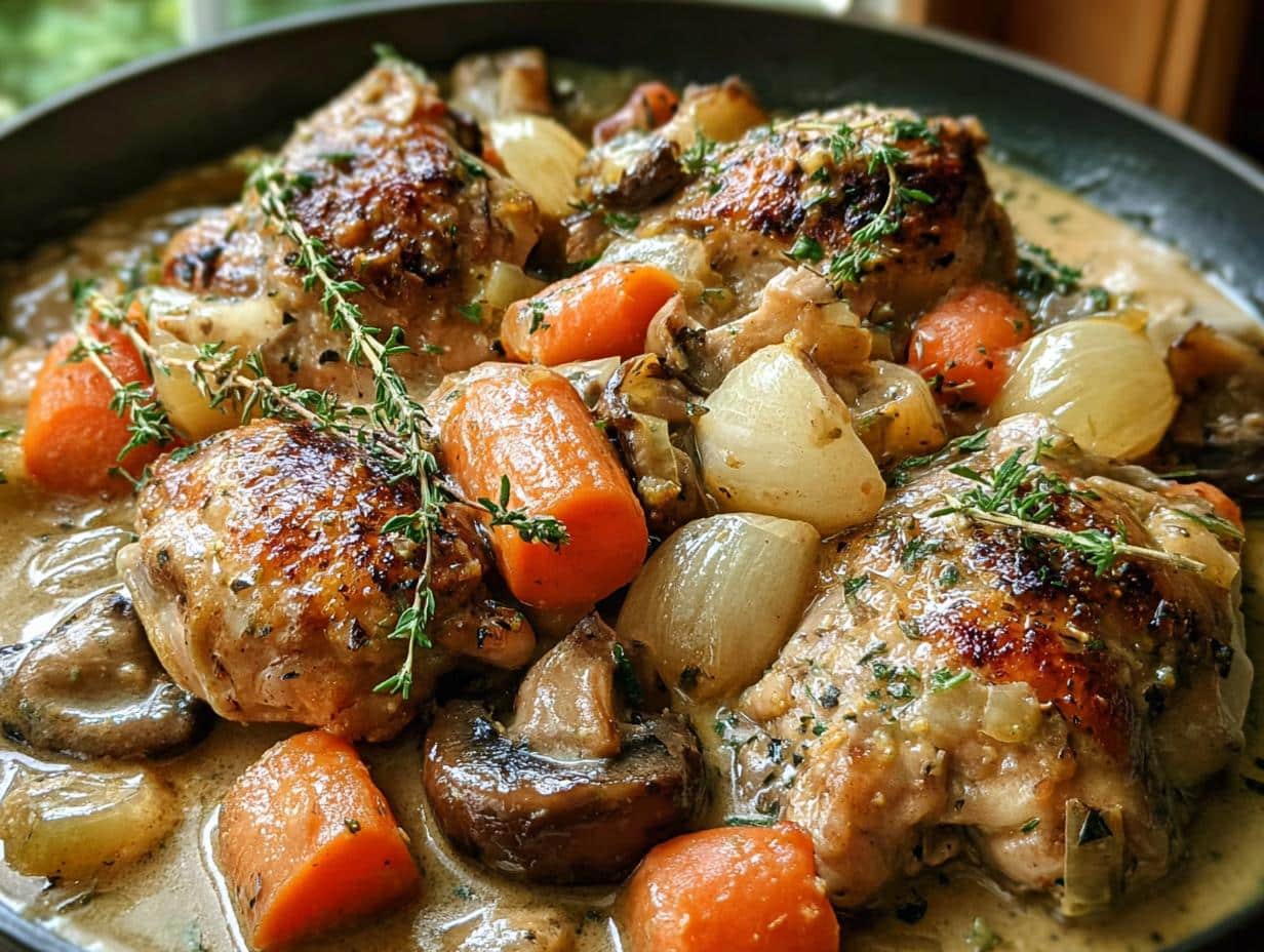 Chicken Fricassee Creamy Vegetables: 7 Ways - Chicken Fricassee Creamy Vegetables - additional detail