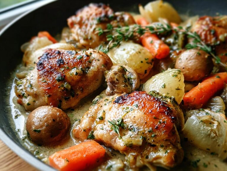 Chicken Fricassee Creamy Vegetables