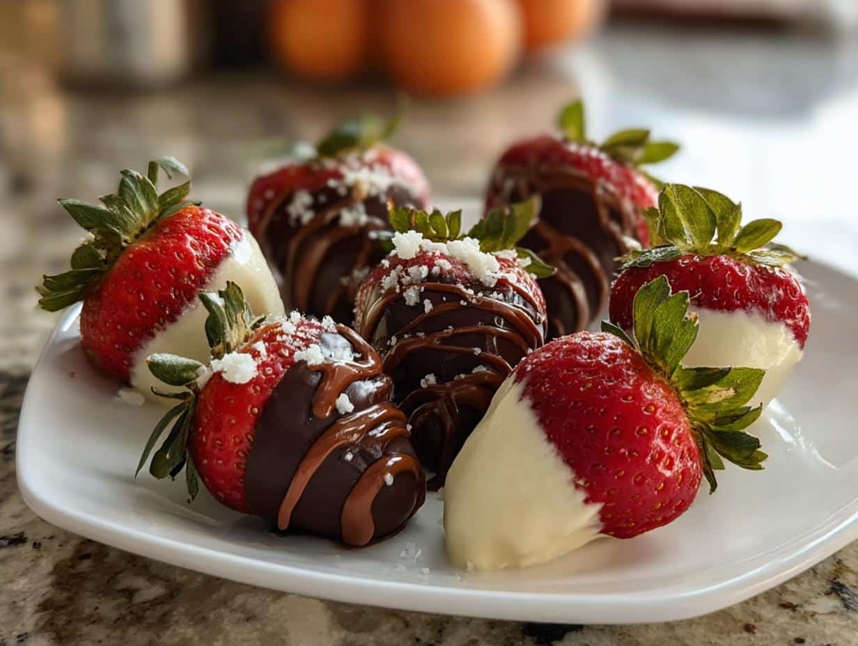 Chocolate Covered Cheesecake Strawberries