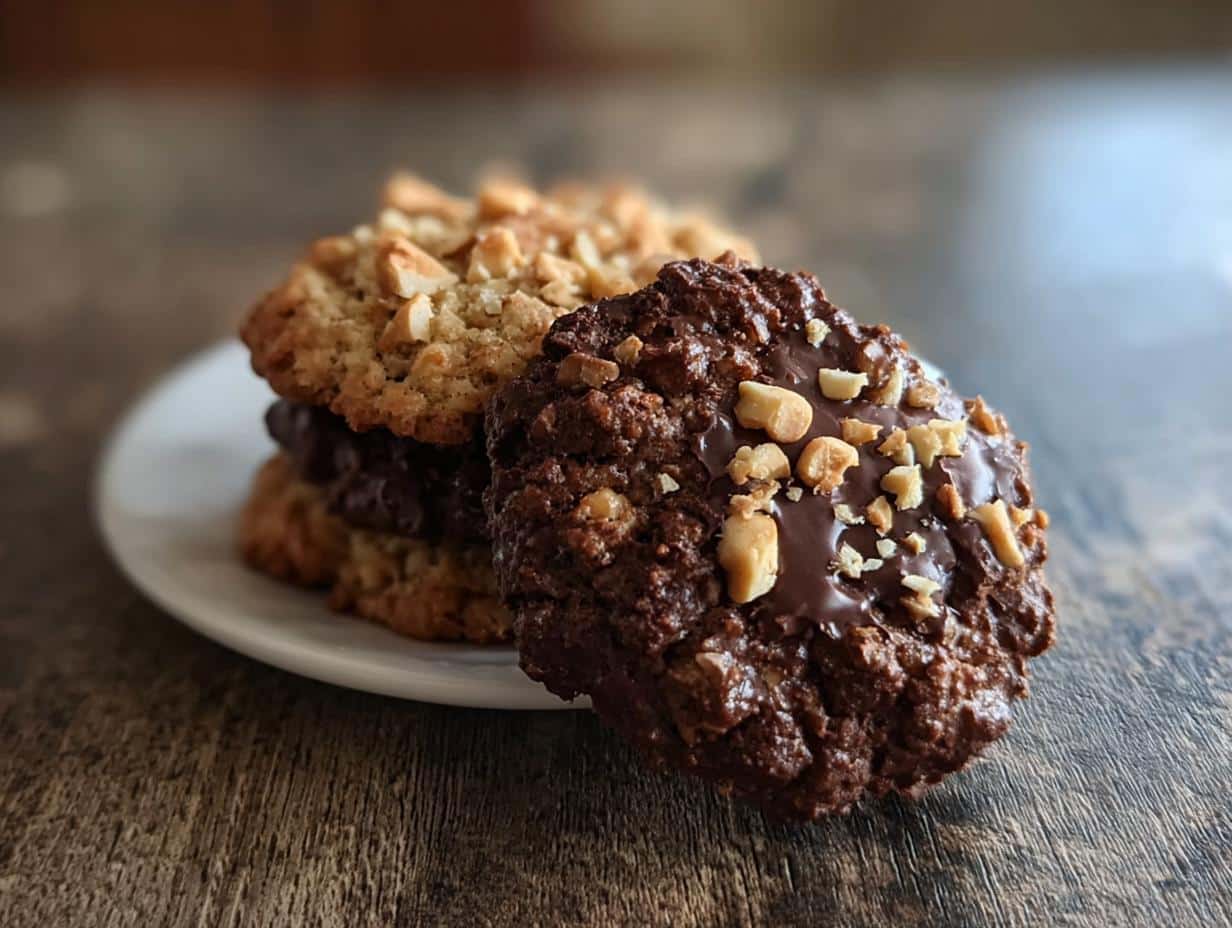 Perfect Chocolate Hazelnut Crunch Cookies - Chocolate Hazelnut Crunch Cookies - additional detail