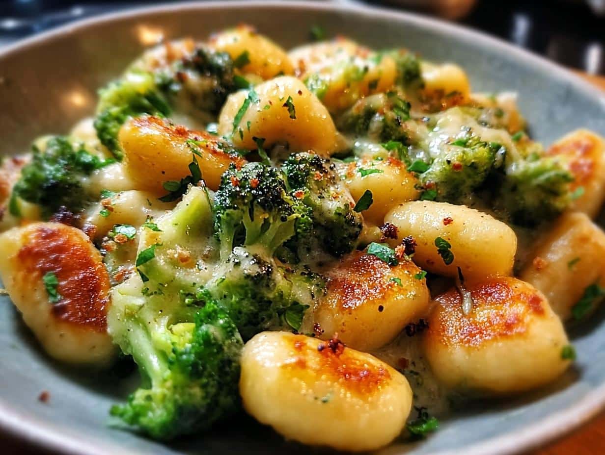 Creamy Broccoli Gnocchi