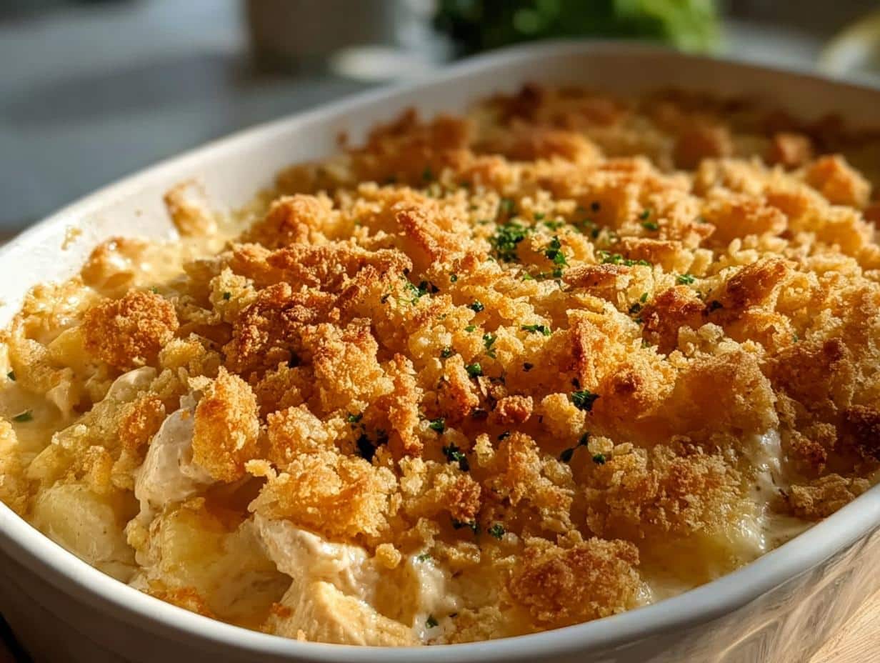 Creamy Chicken Casserole Crispy perfection - Creamy Chicken Casserole Crispy - additional detail