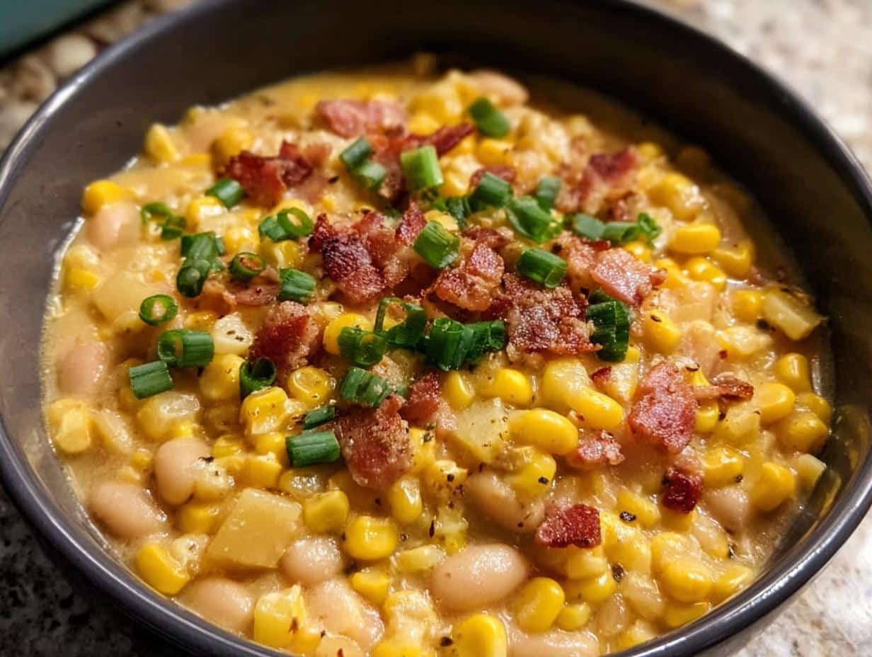 Creamy Corn White Bean: 10 Min Meal - Creamy Corn White Bean - additional detail