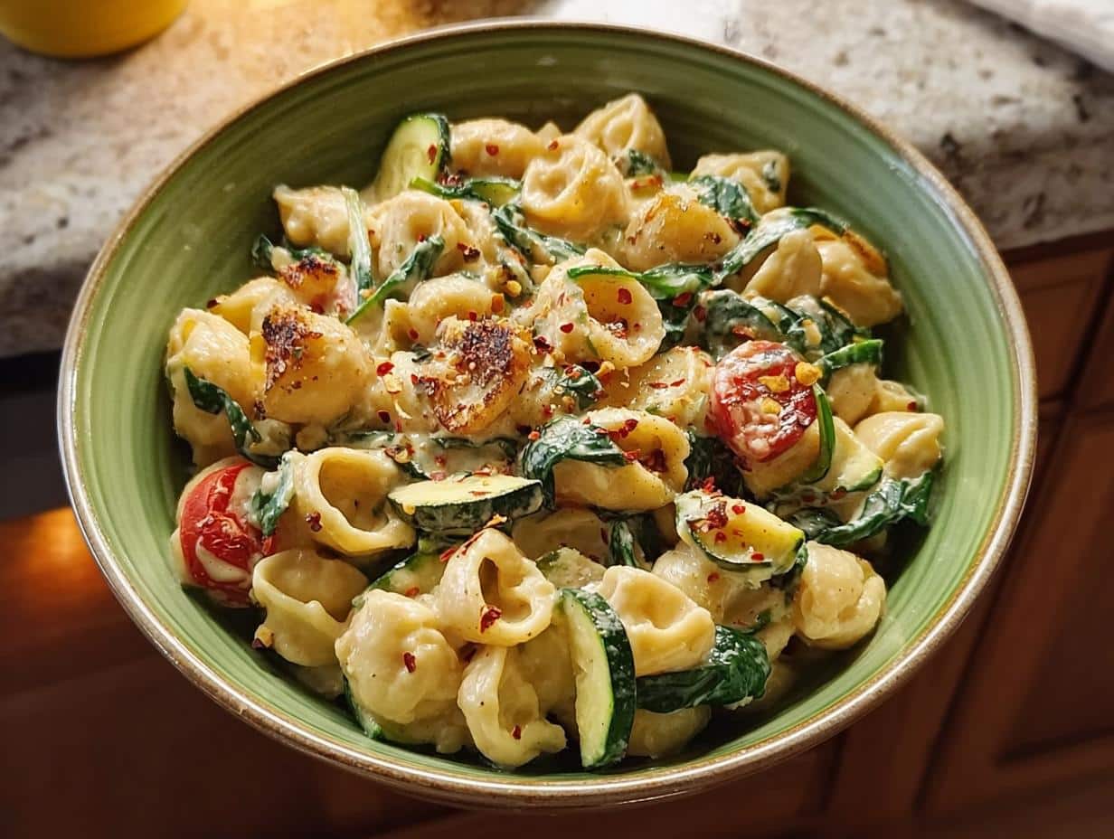 Creamy Protein Packed Pasta: 10-min Healthy Meal - Creamy Protein Packed Pasta - additional detail