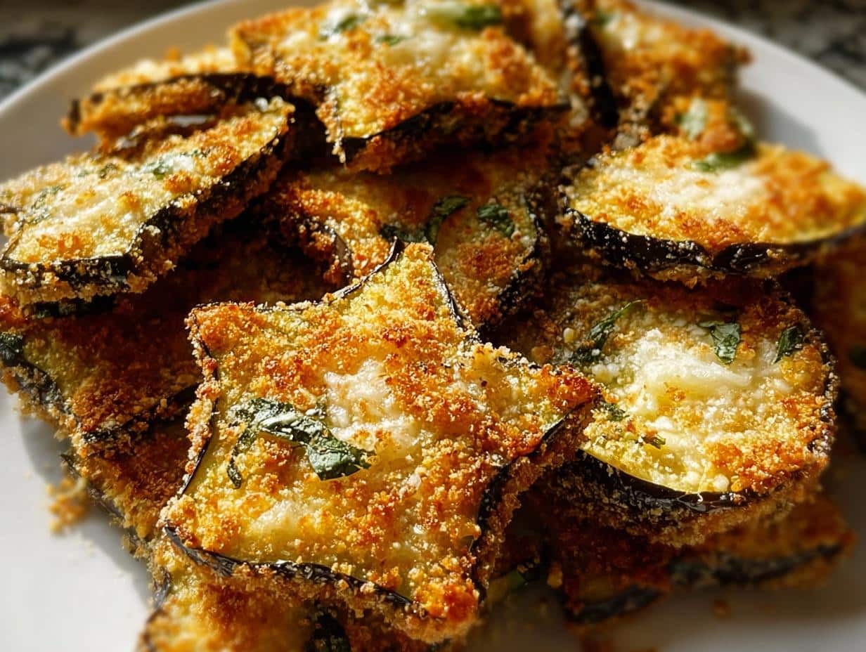 Crispy Baked Eggplant Star