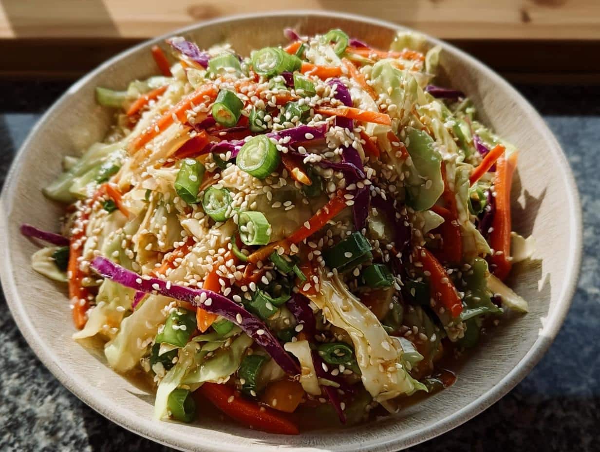 Crunchy Slaw: 10 Amazing Tips For Best Flavor - Crunchy Asian Cabbage Slaw - additional detail