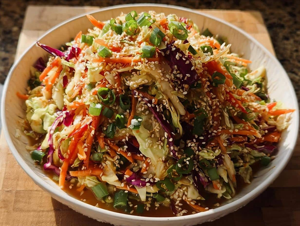 Crunchy Slaw: 10 Amazing Tips For Best Flavor - Crunchy Asian Cabbage Slaw - additional detail