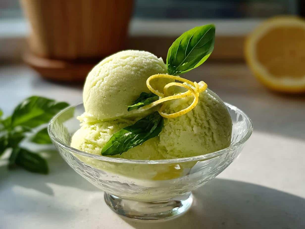 Delightful Lemon Basil Sorbet: 1 Magical Recipe - Delightful Lemon Basil Sorbet - main visual representation