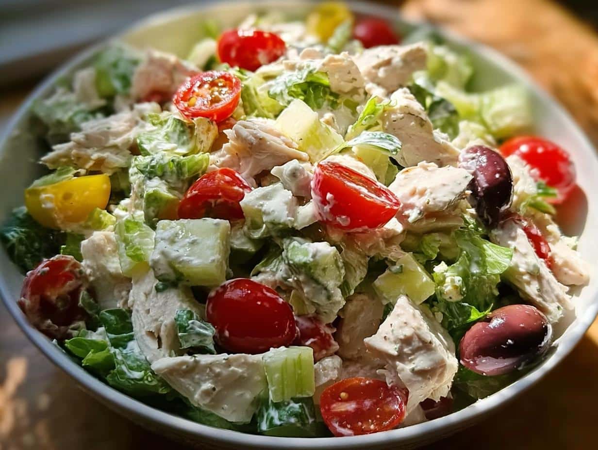 Fresh Chicken Salad Greek: Amazing 10-Min Meal - Fresh Chicken Salad Greek - additional detail