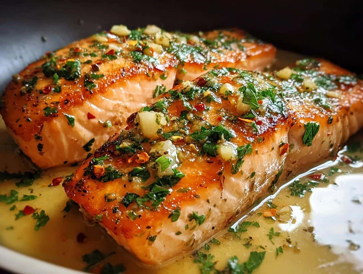 Garlic Butter Salmon: Unbelievable 10-Minute Meal - Garlic Butter Salmon - additional detail