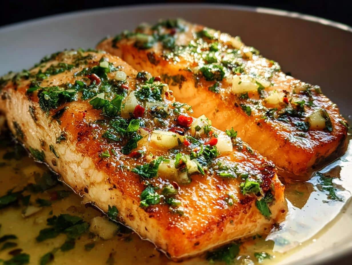 Garlic Butter Salmon: Unbelievable 10-Minute Meal - Garlic Butter Salmon - additional detail