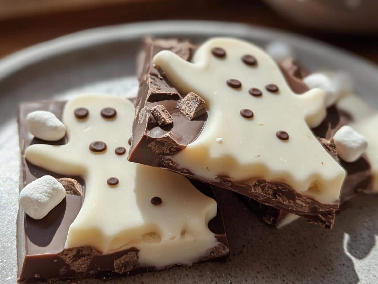 Ghost Chocolate Bark