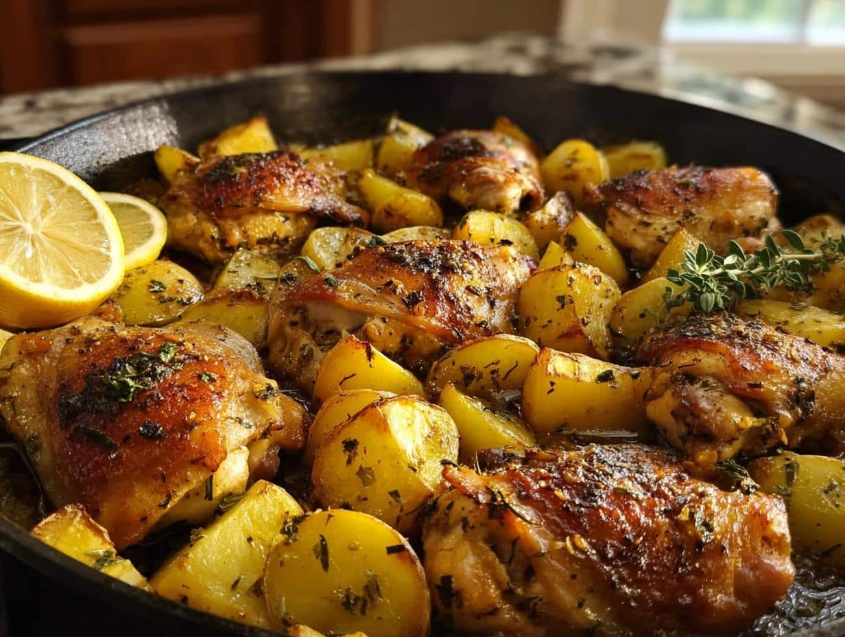 Greek Lemon Chicken Potatoes: Divine One-Pan Meal - Greek Lemon Chicken Potatoes - main visual representation