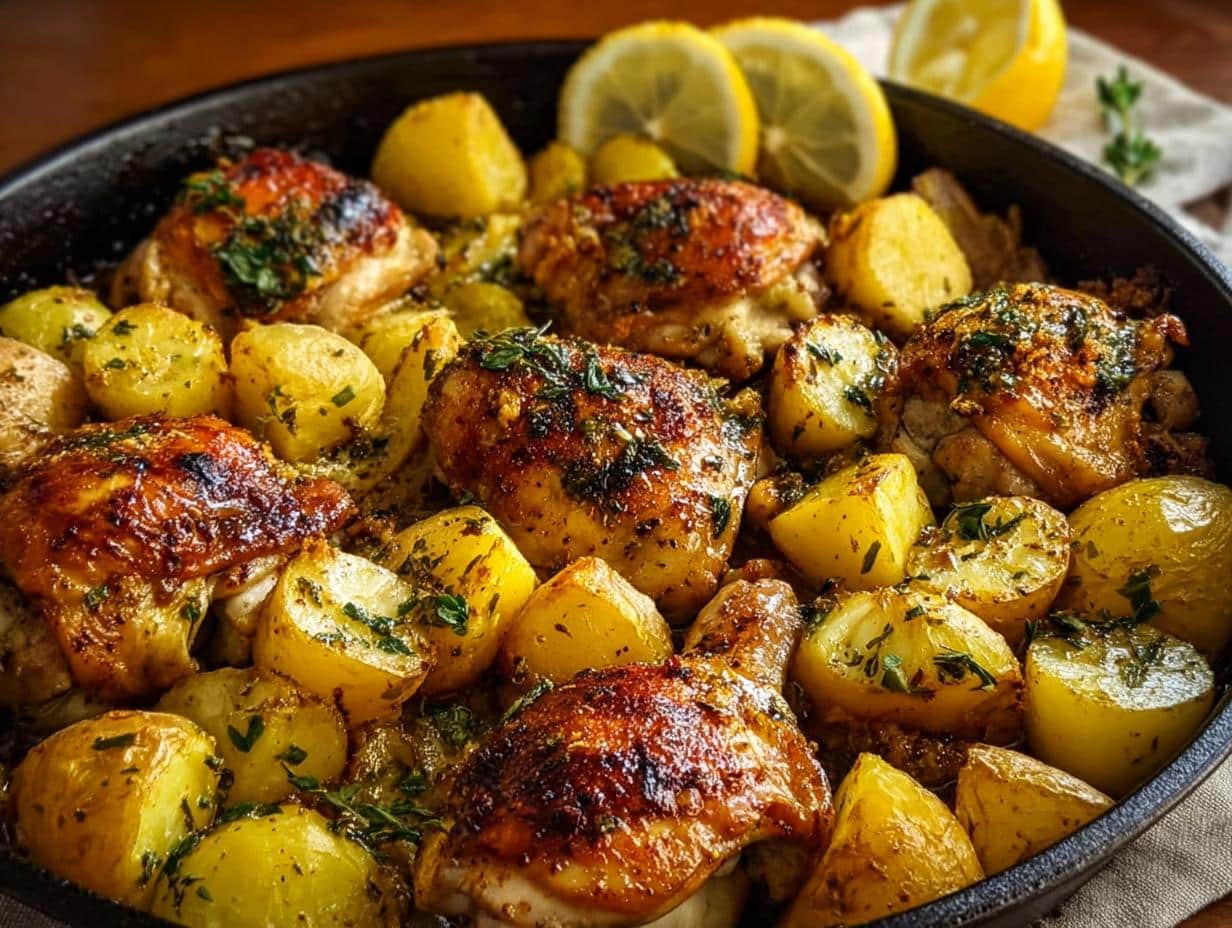 Greek Lemon Chicken Potatoes: Divine One-Pan Meal - Greek Lemon Chicken Potatoes - additional detail