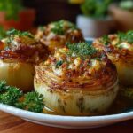 Greek Stuffed Onions