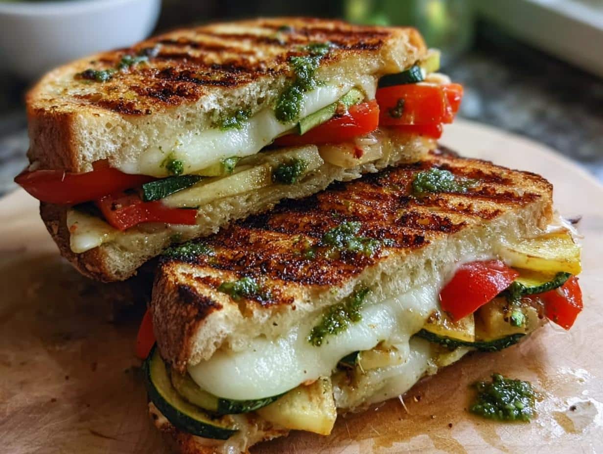 Grilled Sourdough Veggie Sandwich: Tasty 12-Min Meal - Grilled Sourdough Veggie Sandwich - additional detail