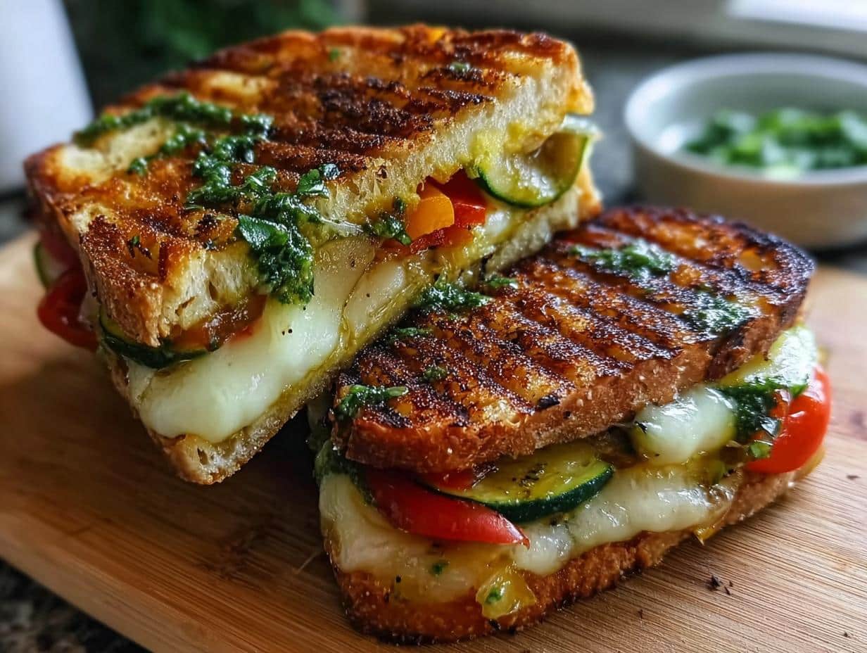 Grilled Sourdough Veggie Sandwich