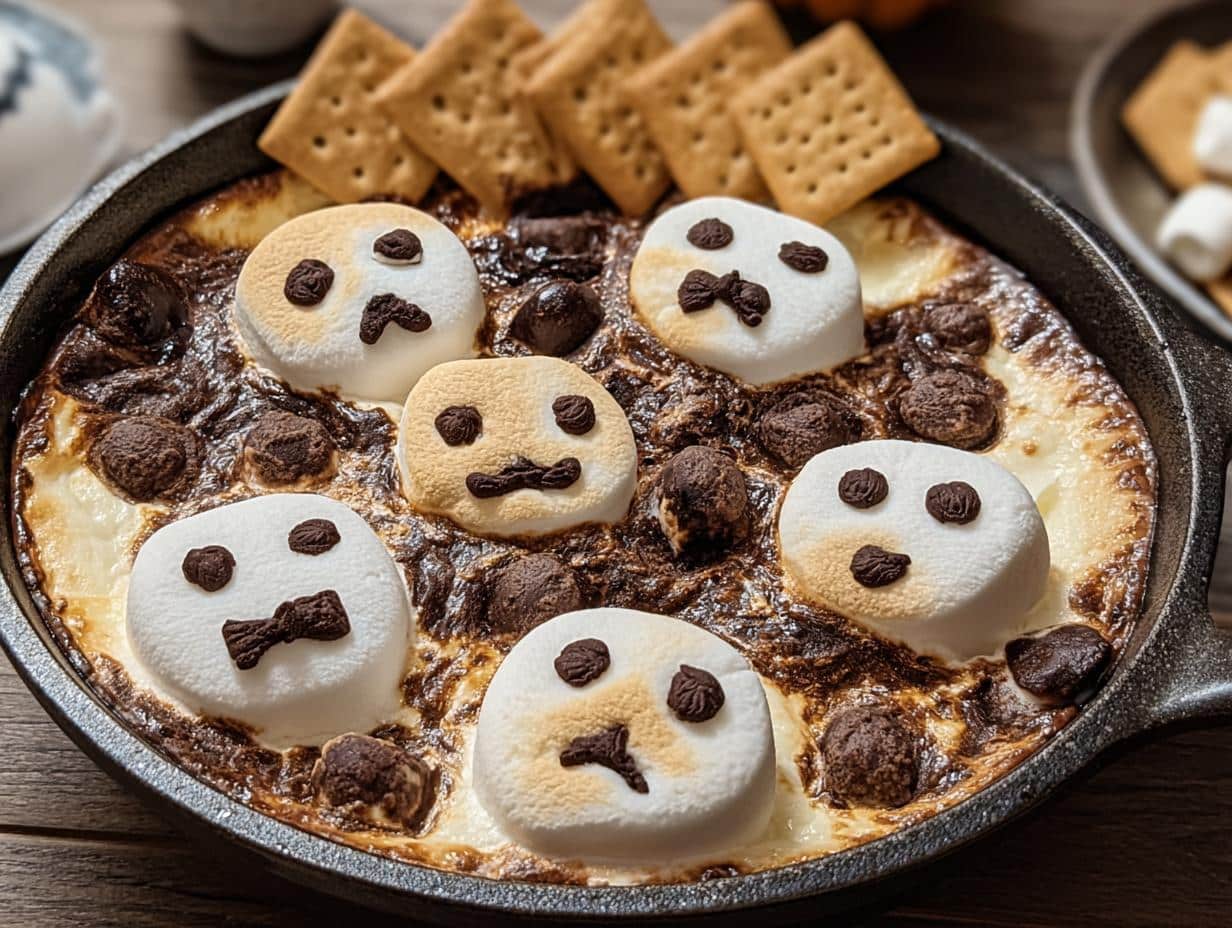 Irresistible Ghost Smores Dip: 5 Minute Magic - Irresistible Ghost Smores Dip - additional detail