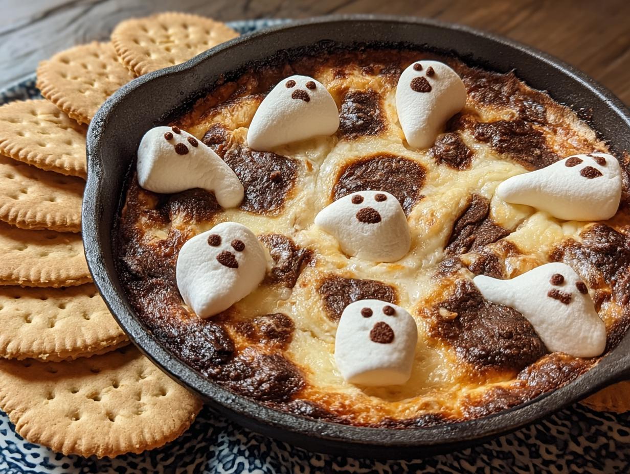 Irresistible Ghost Smores Dip: 5 Minute Magic - Irresistible Ghost Smores Dip - additional detail