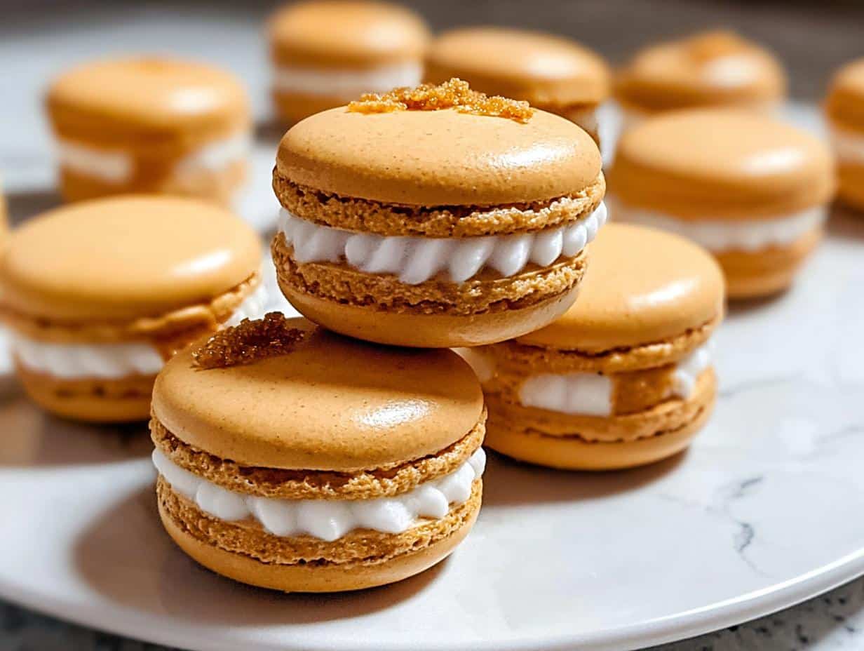 Irresistible Pumpkin Pie Macarons