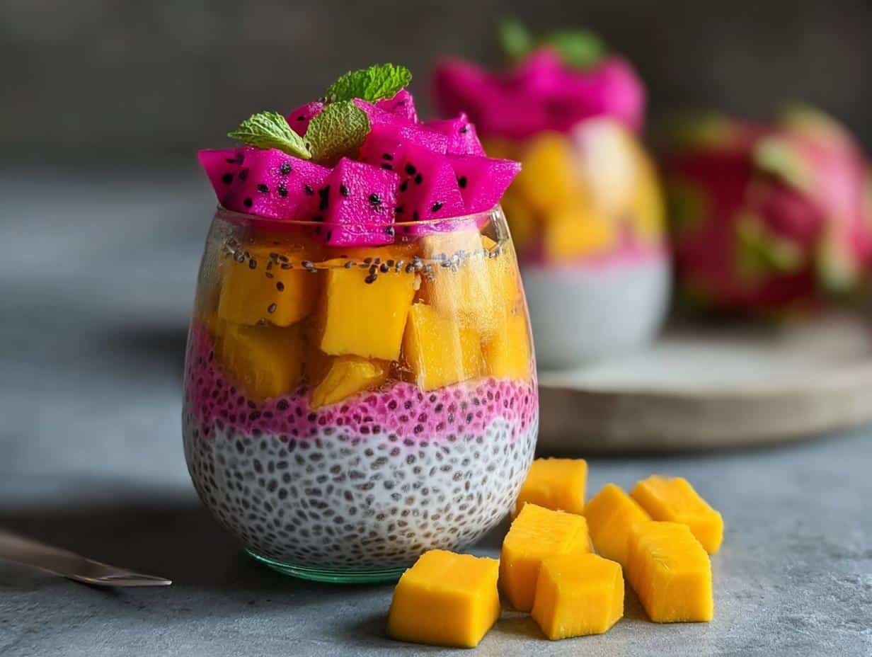 Mango Dragon Fruit Chia: 10 Min Bliss - Mango Dragon Fruit Chia - main visual representation