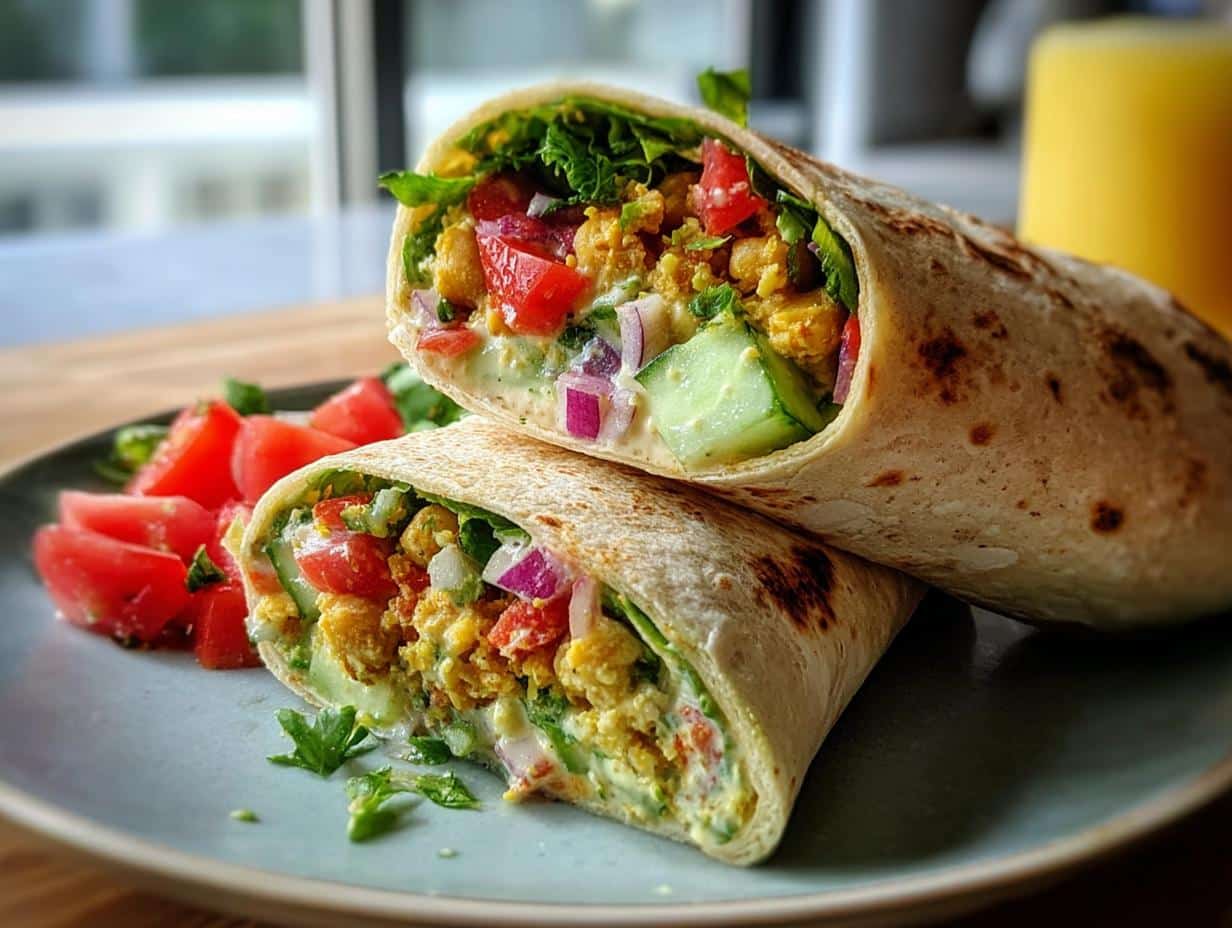 Mediterranean Chickpea Wraps
