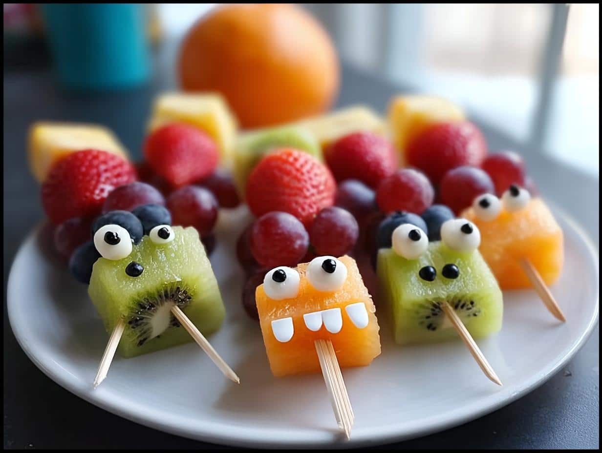 Monster Fruit Kabobs: Terrific 35 Min Treat - Monster Fruit Kabobs - main visual representation