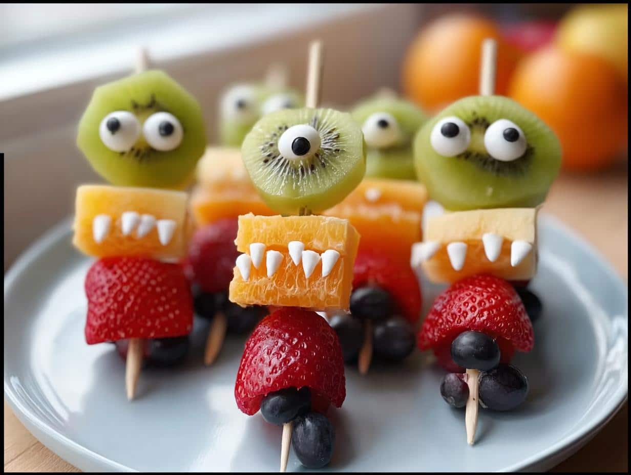 Monster Fruit Kabobs: Terrific 35 Min Treat - Monster Fruit Kabobs - additional detail