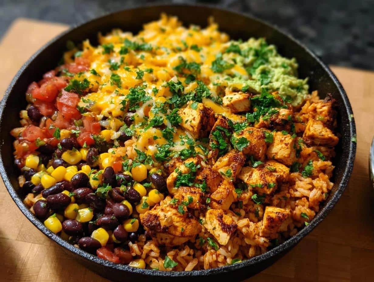 One Pan Chicken Burrito: Amazing 35-Min Meal - One Pan Chicken Burrito - additional detail